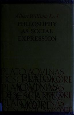 Philosophy as Social Expression