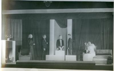 Post card of a Black Mountain College production