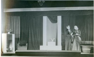 Post card of a Black Mountain College production