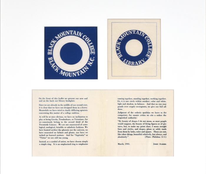 Black Mountain College Seal and Bookplate