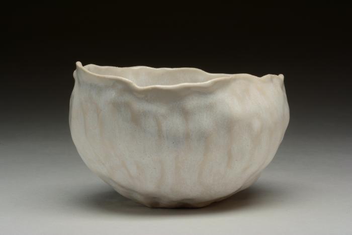 Untitled (White Pinched Bowl)