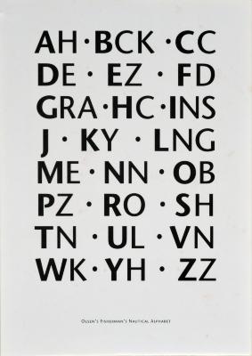 Olsen's Fisherman's Nautical Alphabet