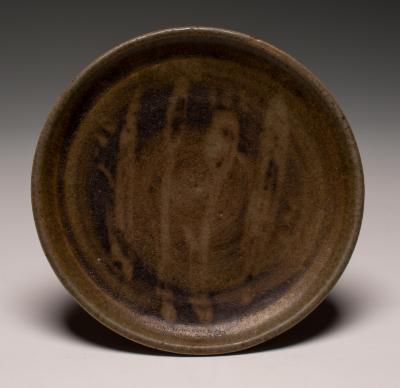 Untitled (Small Plate with Glazed Striping)