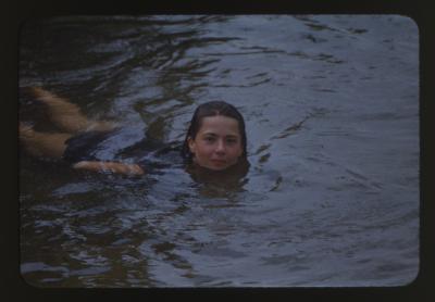 Portrait of Elizabeth Schmitt Jennerjahn Swimming Outdoors