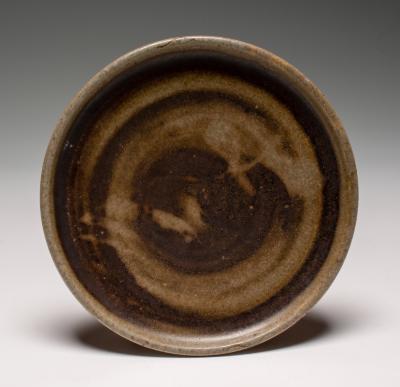 Untitled (Small Plate with Circular Glaze Design)