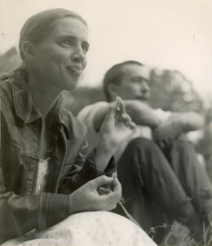 Untitled [Dorothea Rockburne at a picnic at Black Mountain College]