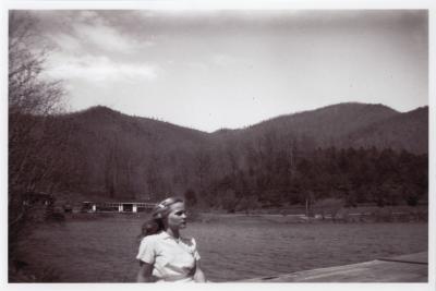 Verna Raattama Schauffler or Dorothy Raattama Bergman at Lake Eden