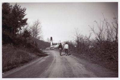 Students on path to Studies Building