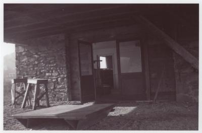 Entrance to art classrooms in lower level of Studies Building