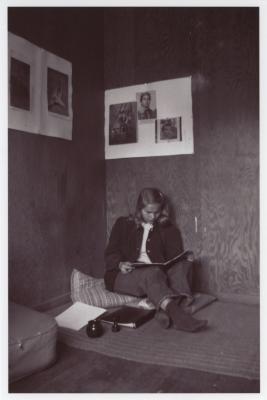 Verna Raattama Schauffler or Dorothy Raattama Bergman in her study