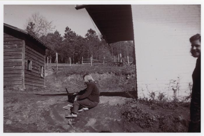 Verna Raattama Schauffler or Dorothy Raattama Bergman and student at BMC farm