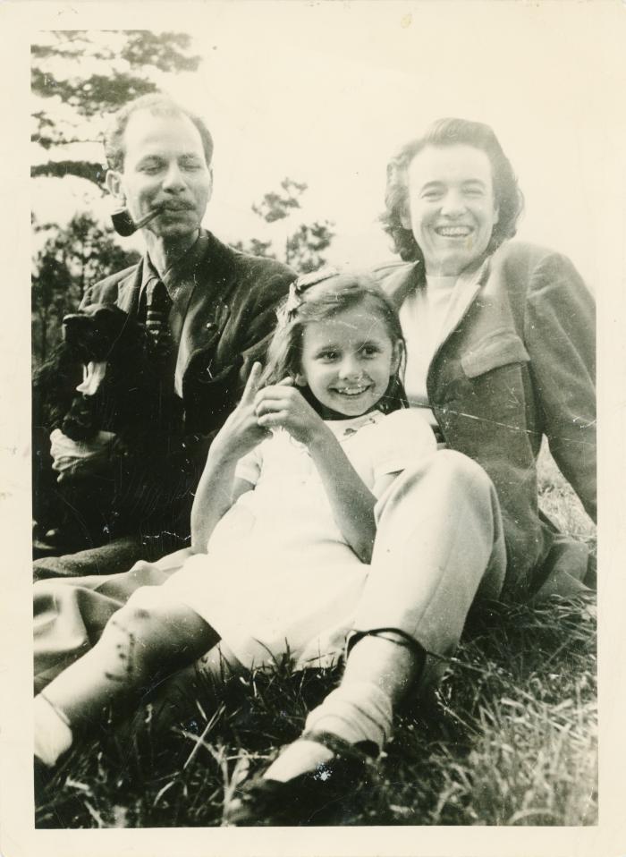 M.C. Richards, Bill Levi, and Estelle Levi at Black Mountain College