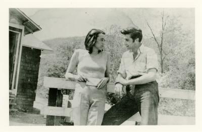 M.C. Richards and Irwin Kremen at Black Mountain College