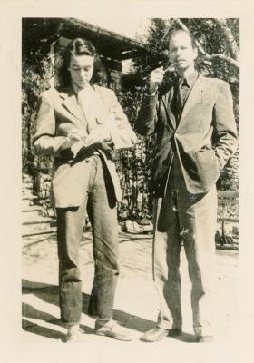 M.C. Richards and Bill Levi at Black Mountain College