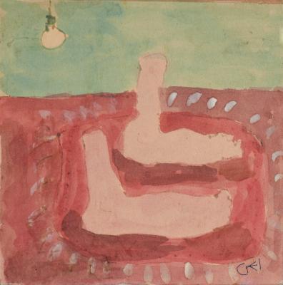 Untitled (I got this idea from Philip Guston…years & years of struggle for a few moments of grace)