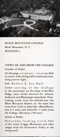 Black Mountain College Bulletin 3: Views of and From the College