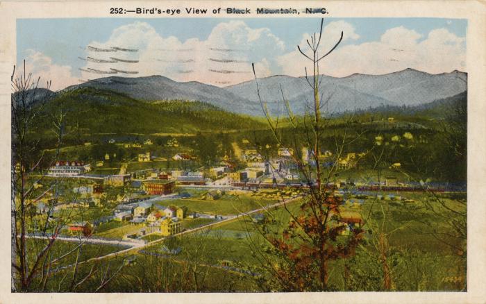 Bird's-eye View of Black Mountain postcard