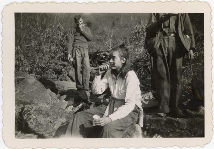 Virginia Ginger "Ginny" Osbourne and Herbert Oppenheimer at the Lake Eden campus