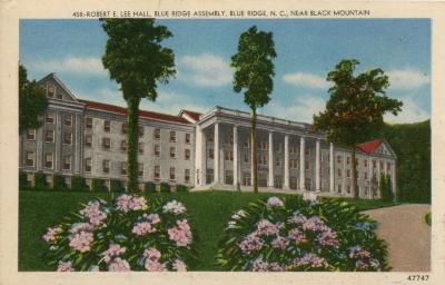 Robert E Lee Hall, Blue Ridge Assembly postcard