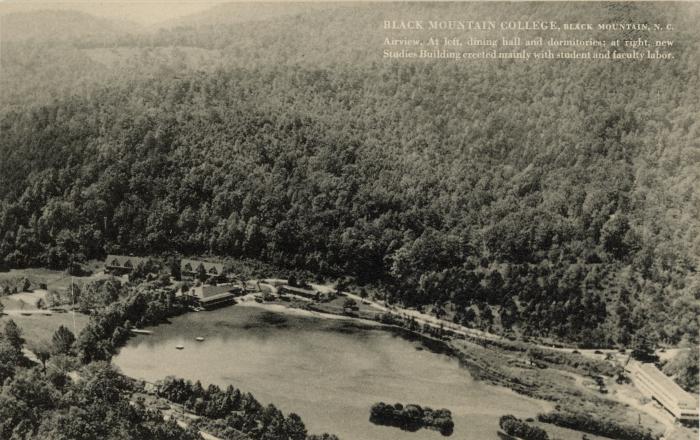 Lake Eden Airial View postcard