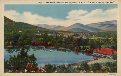 Lake Eden, "In the Land of the Sky" postcard