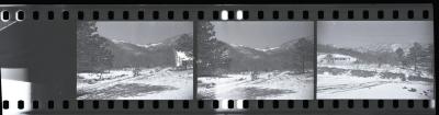 Lake Eden campus homes in snow