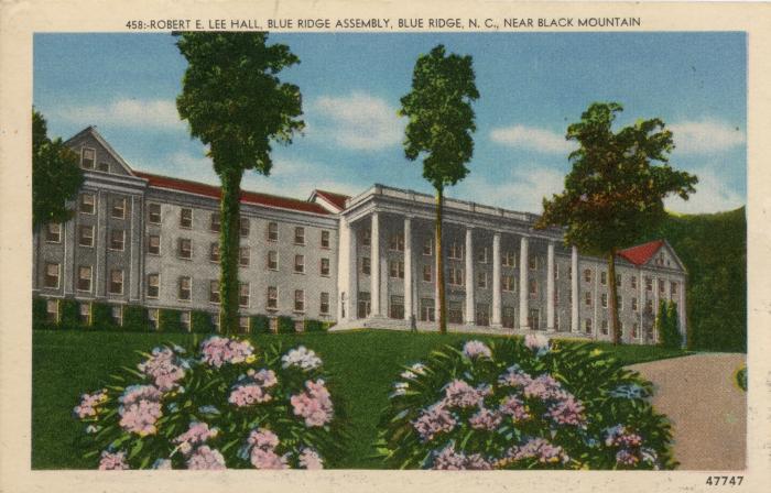 Robert E Lee Hall, Blue Ridge Assembly postcard