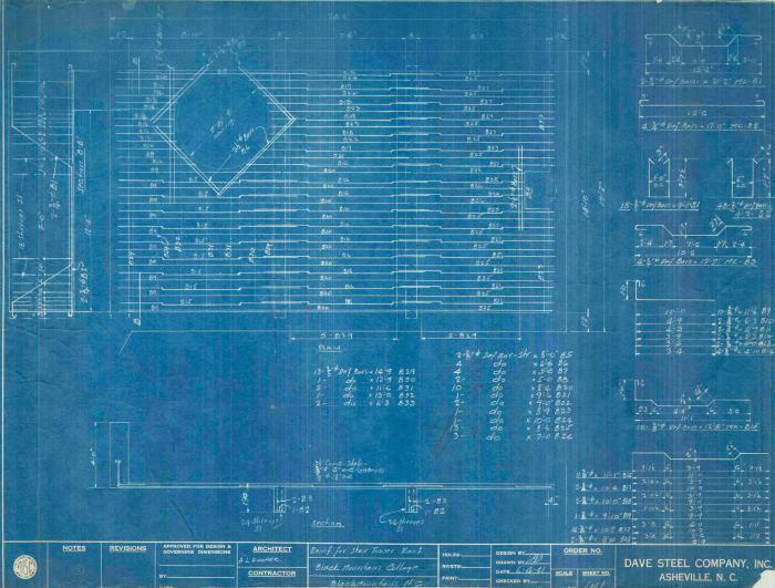 Steel Heating Architectural Plans for the Studies Building