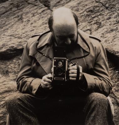 Portrait of Jonathan Williams with his Camera, 1979