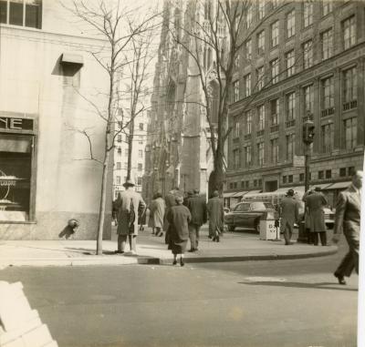 Untitled [Rockefeller Center, St. Patrick's Cathedral, Saks Fifth Avenue]