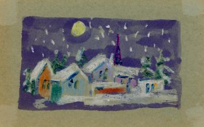 Untitled [Snowy Village]