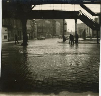 Untitled [Elevated train, New York City]