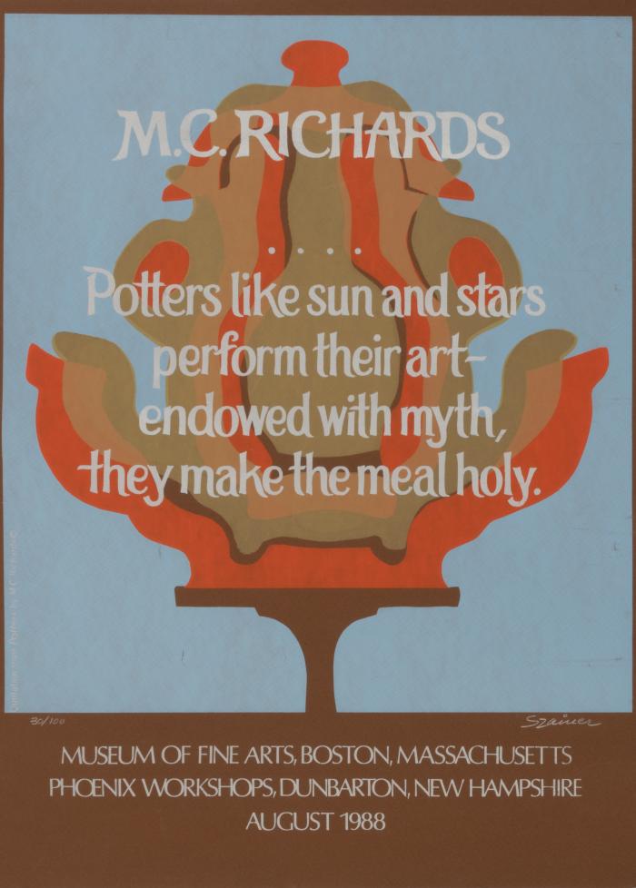 Untitled [Quotation from M.C. Richard's "Potters", Museum of Fine Arts Boston]