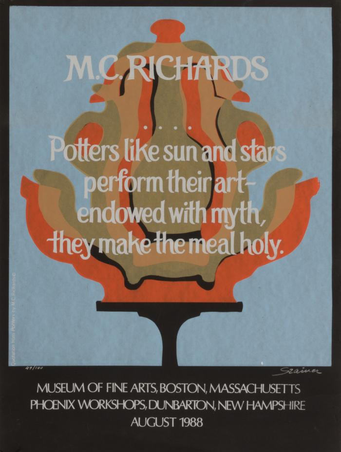 Untitled [Quotation from M.C. Richard's "Potters", Museum of Fine Arts Boston]