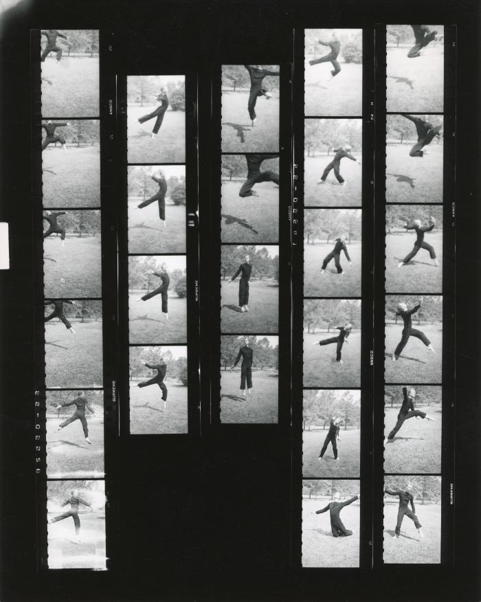 Merce Cunningham Contact Sheet