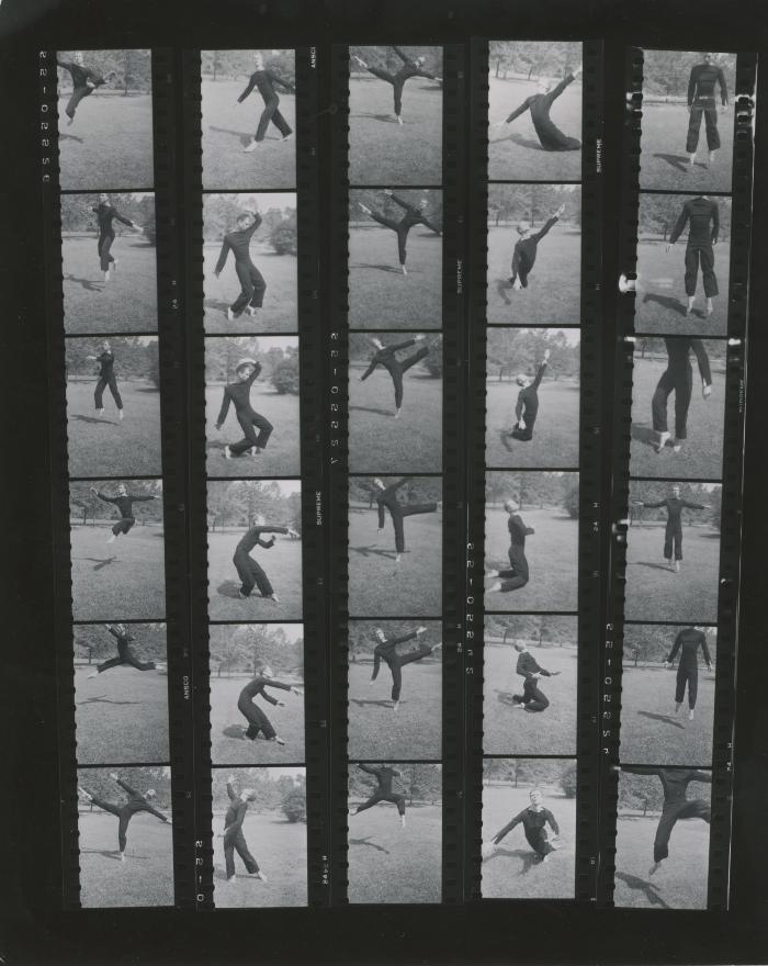 Merce Cunningham Contact Sheet