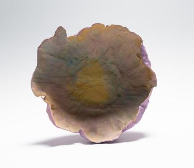 Untitled [Lavender Pinched Bowl]