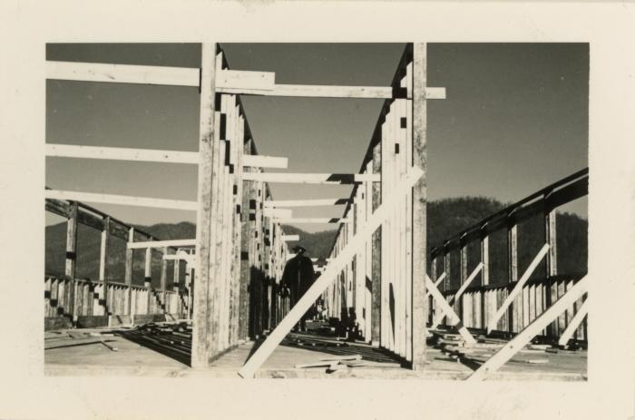 The construction of the Studies Building