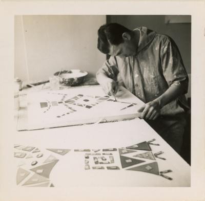 John Urbain in the studio