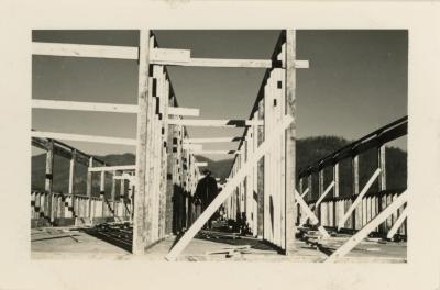 The construction of the Studies Building
