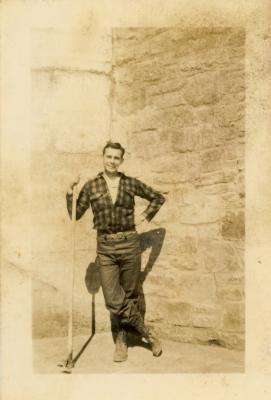 Unidentified student during the work program