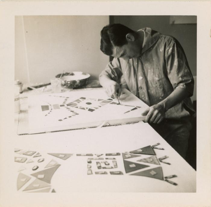 John Urbain in the studio