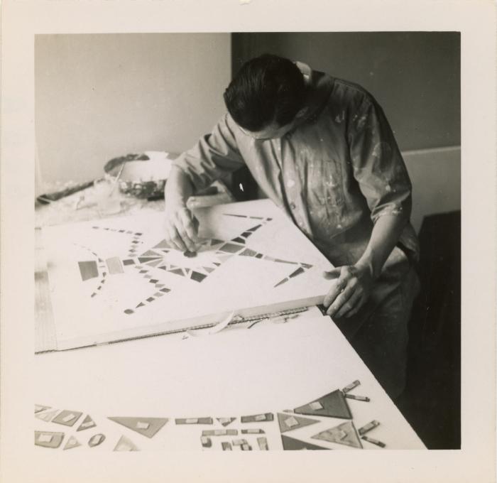 John Urbain in the studio