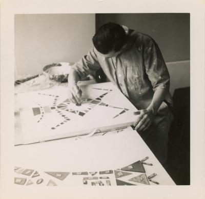 John Urbain in the studio