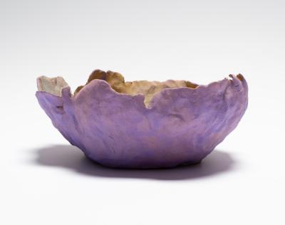 Untitled [Lavender Pinched Bowl]