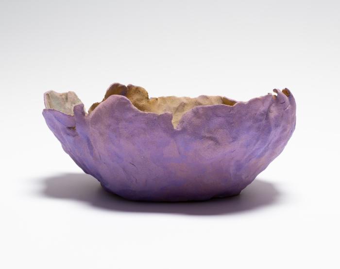 Untitled [Lavender Pinched Bowl]