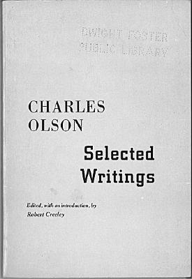 Selected writings of Charles Olson