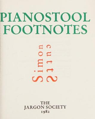 Pianostool footnotes (Jargon 94)