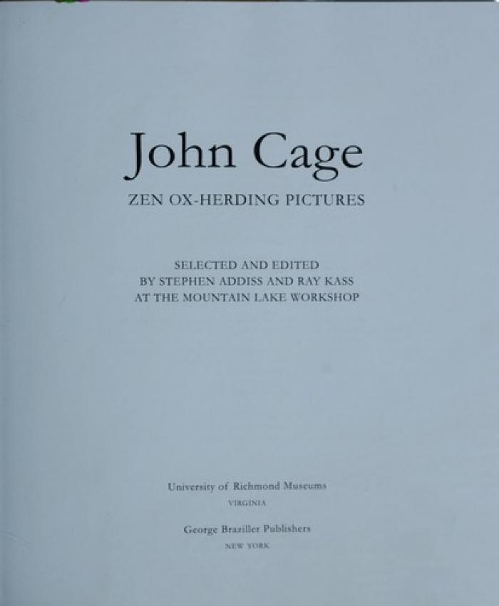 John Cage : Zen ox-herding pictures