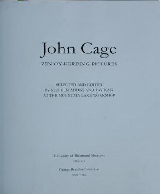 John Cage : Zen ox-herding pictures